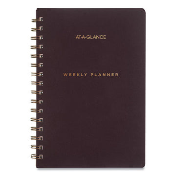 AT-A-GLANCE® Signature Lite Weekly-monthly Planner, 8.5 X 5.75, Maroon Cover, 12-month (jan To Dec): 2022 freeshipping - TVN Wholesale